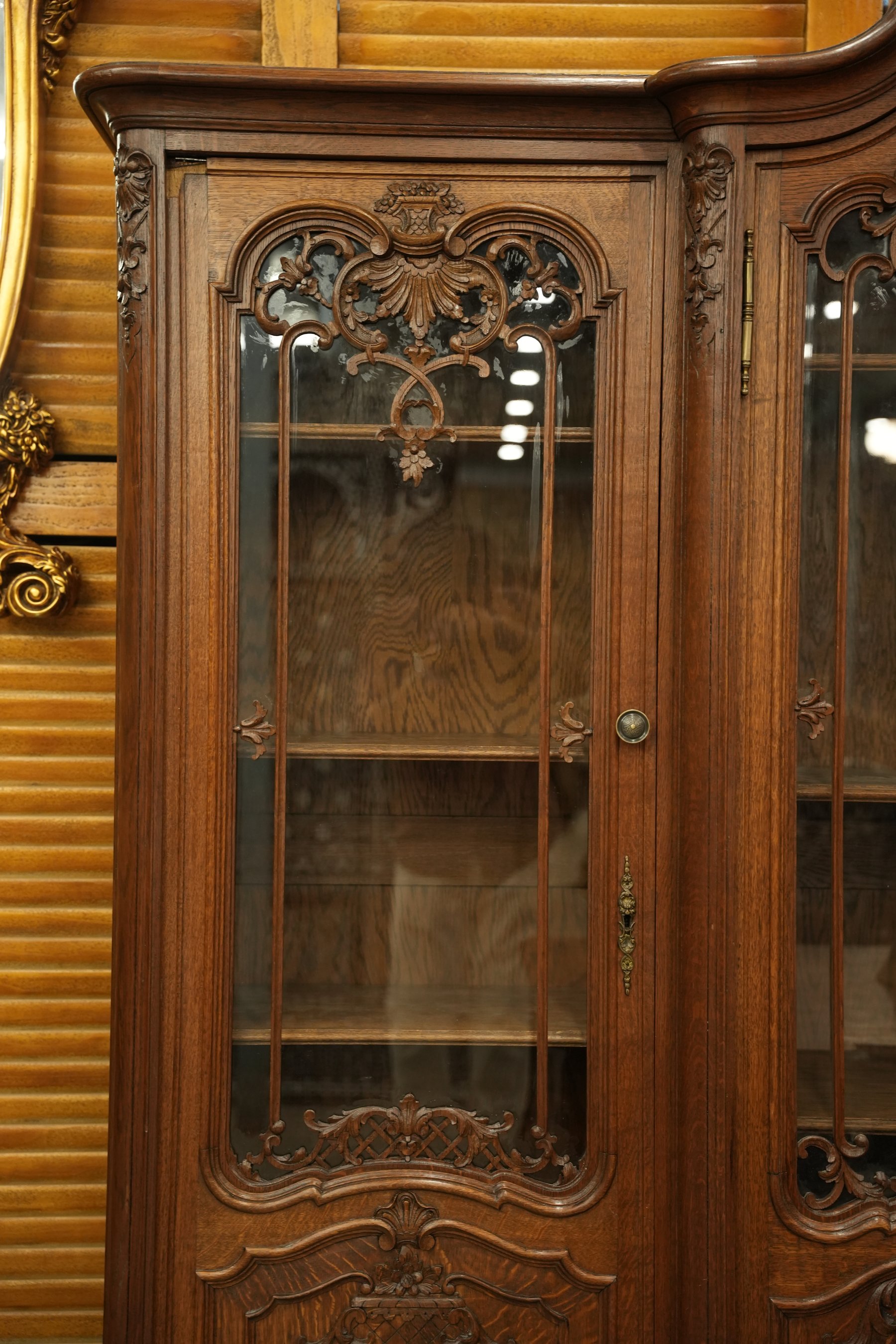 Louis XV Liege-Style Bookcase Vitrine view 2