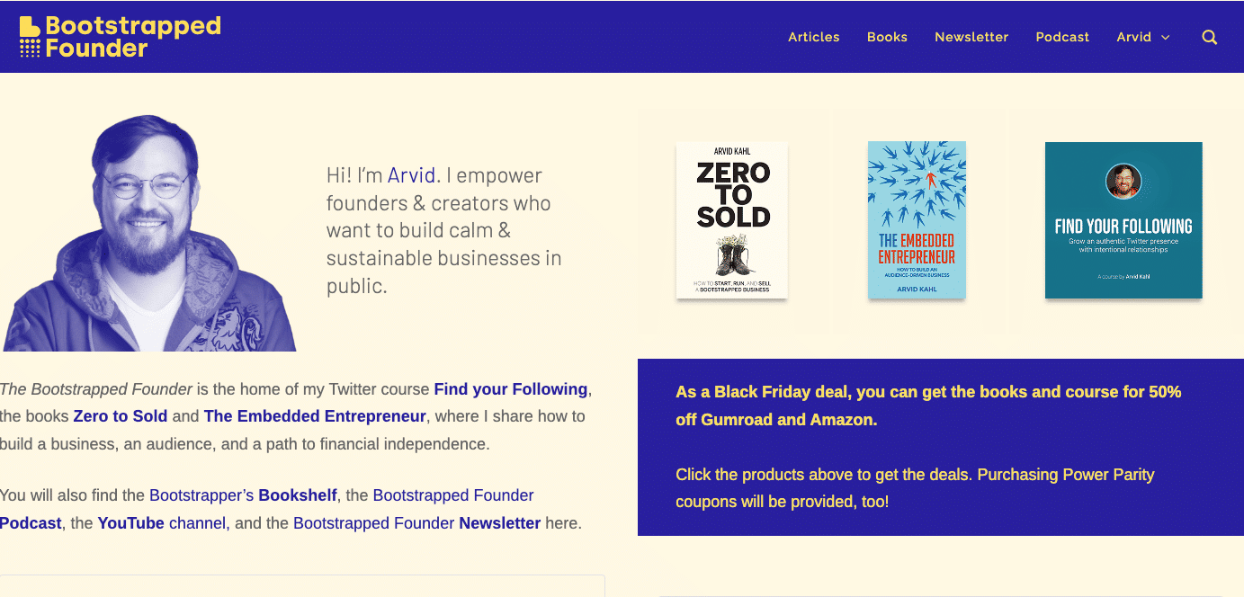 The Bootstrapped Founder banner image