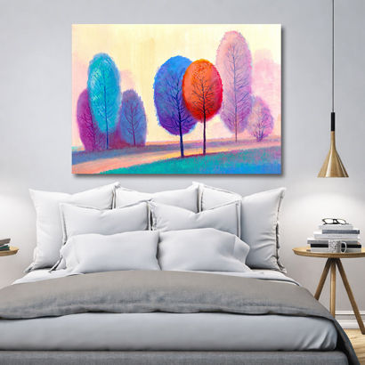 Autumn Golden Woods Road - Nature Canvas Prints Online