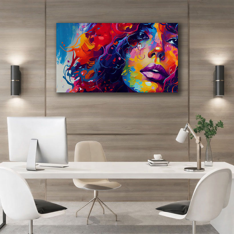 Modern Diva Portrait Canvas Painting