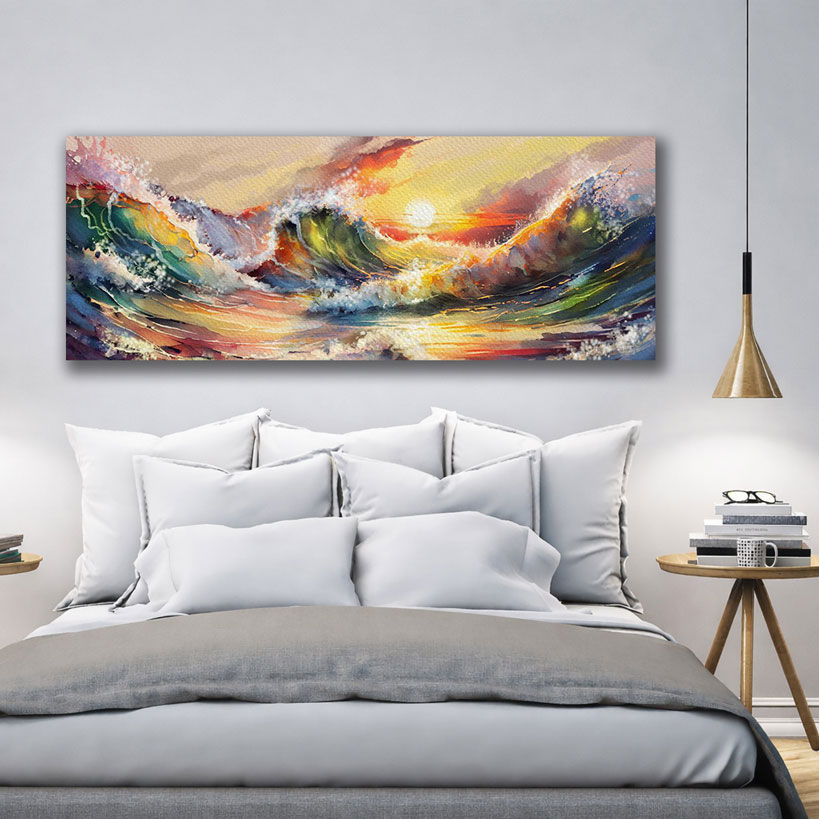 Snowy Peaks Wall Canvas Prints