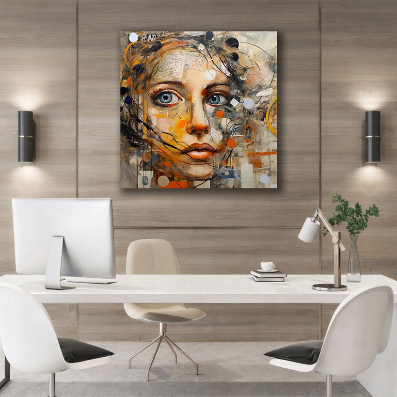 Serene Elegance Oversized Wall Art