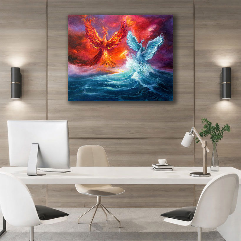 Autumn Path Big Canvas Art