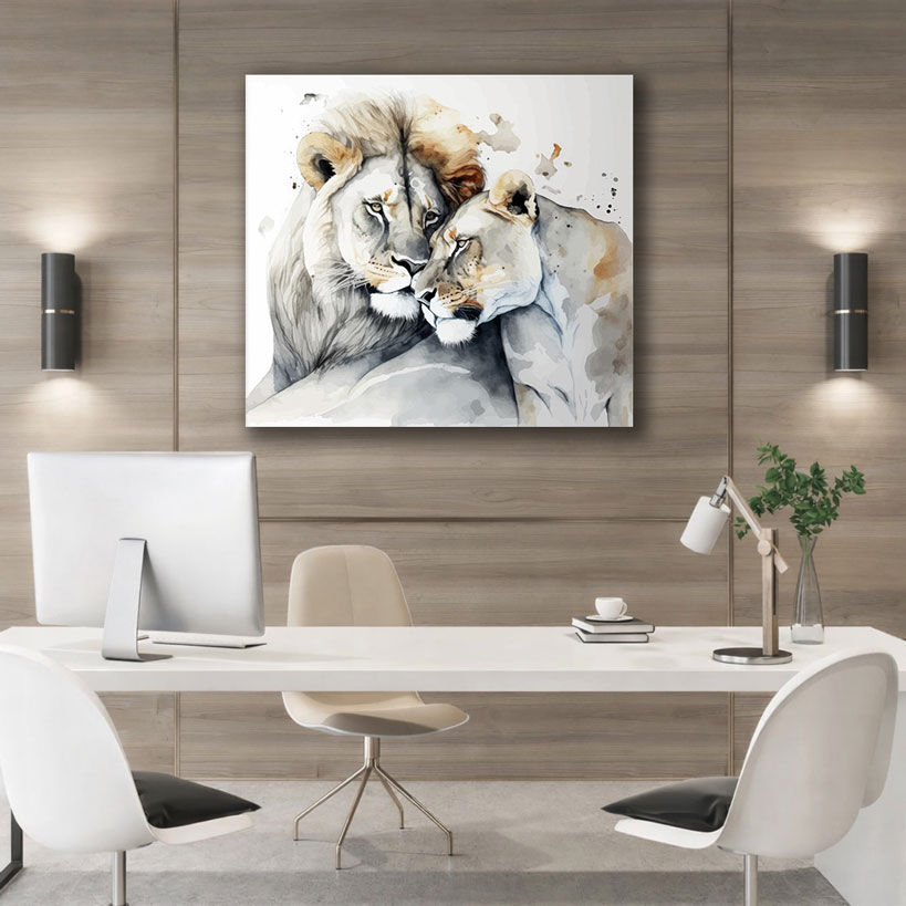Mystical Reindeer Forest Canvas Wall Art