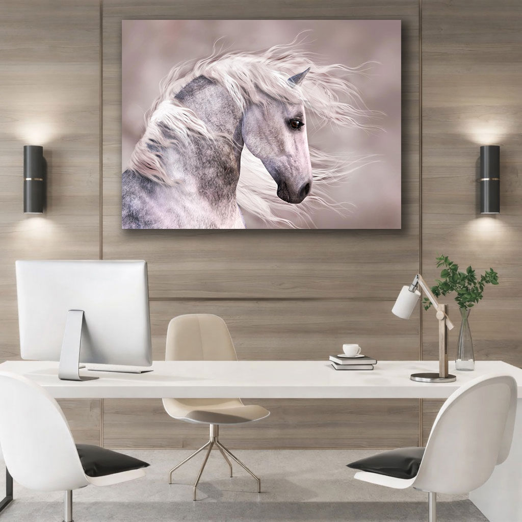 Majestic Running Horse Canvas Wall Art