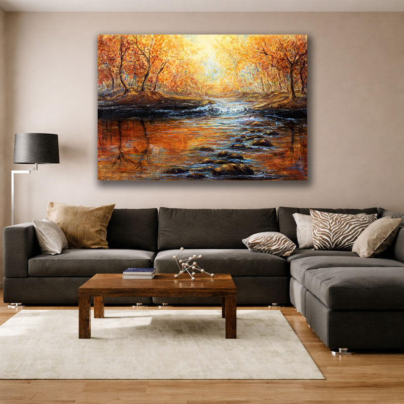 Tranquil Forest Nature Canvas Wall Art