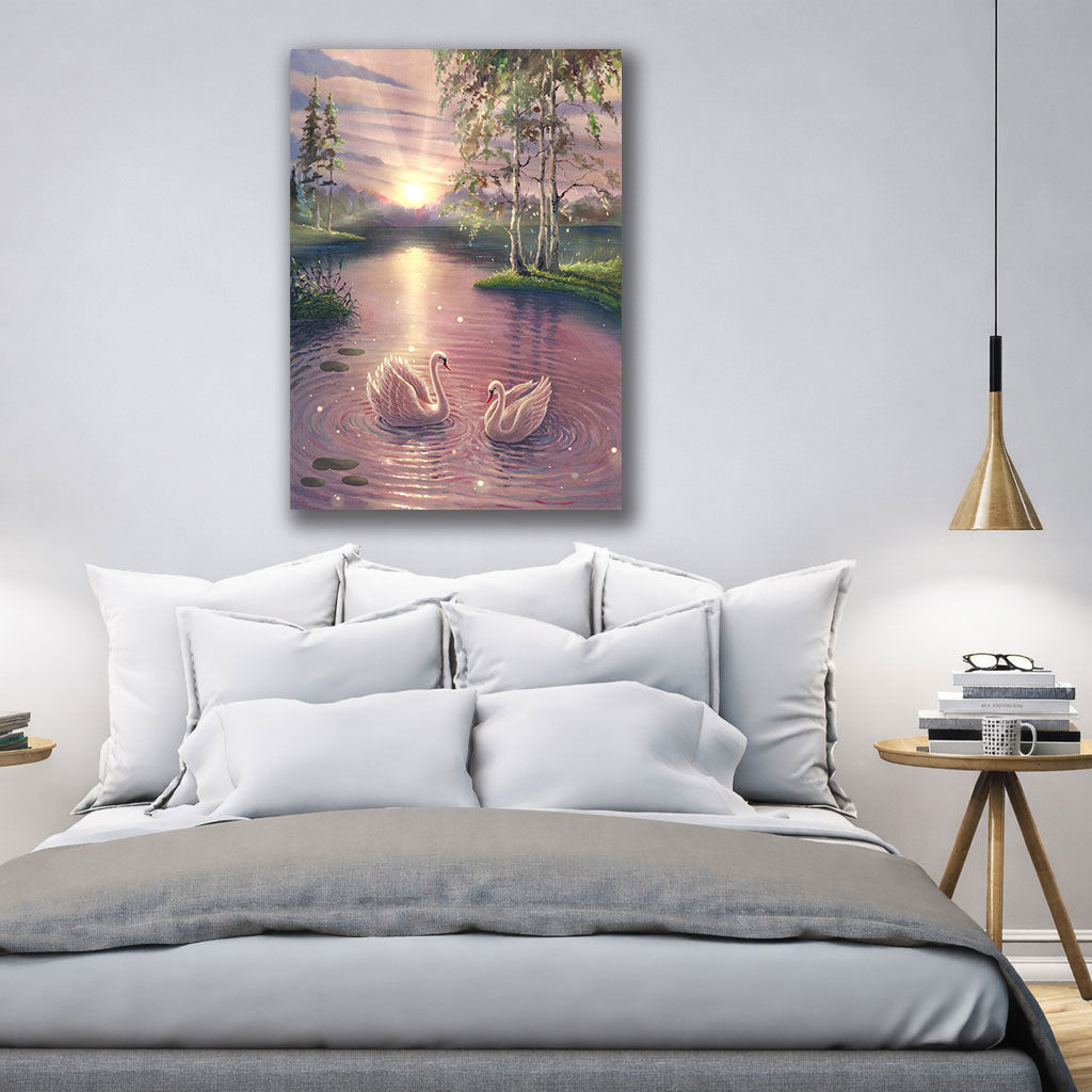 Radiant Sunrise Nature Large Canvas Prints