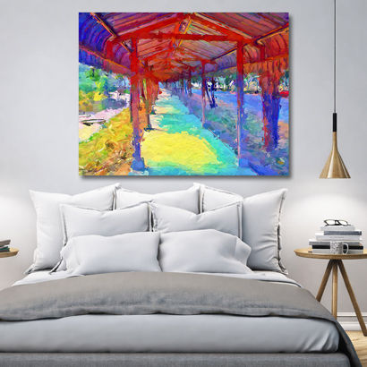 Peaceful Forest Walkway Canvas Wall Art