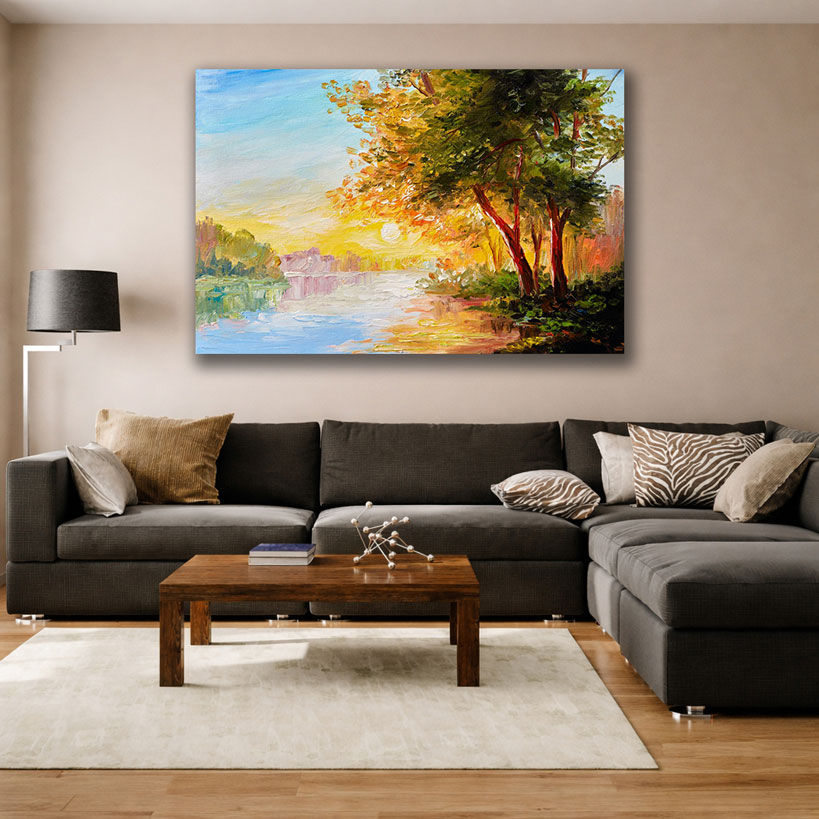 Autumn Leaves Custom Canvas Art