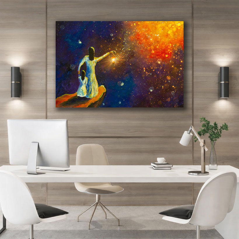 Mother and Baby Canvas Wall Art