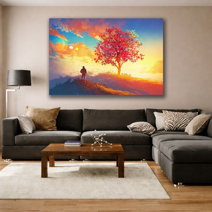 Radiant Sun Rays Custom Canvas Wall Art
