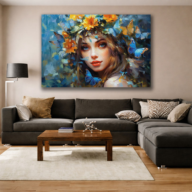 Eiffel Tower Wide Angle Canvas Art