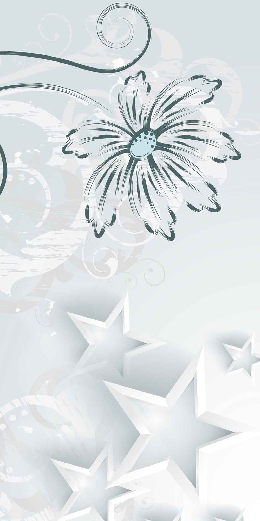 3D Fantasy Garden Archway Door Wallpaper close-up pattern texture