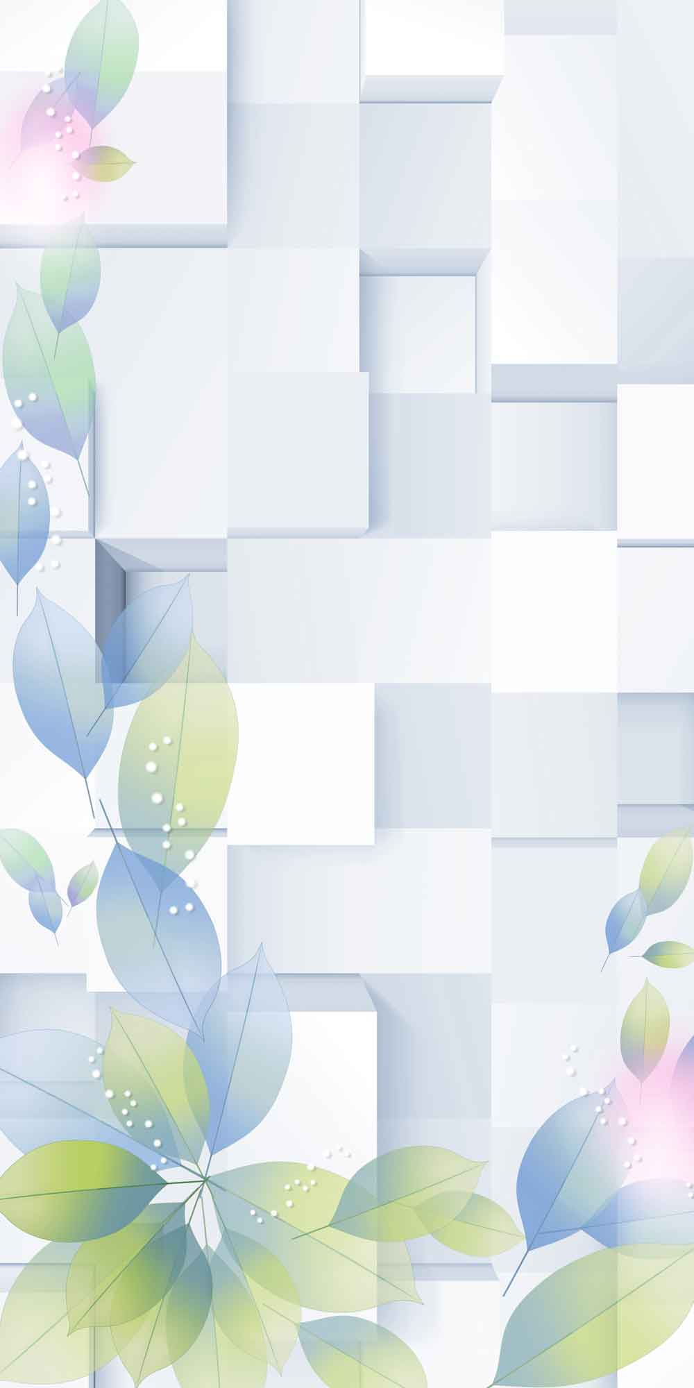 3D Curving Staircase Door Wallpaper close-up pattern texture