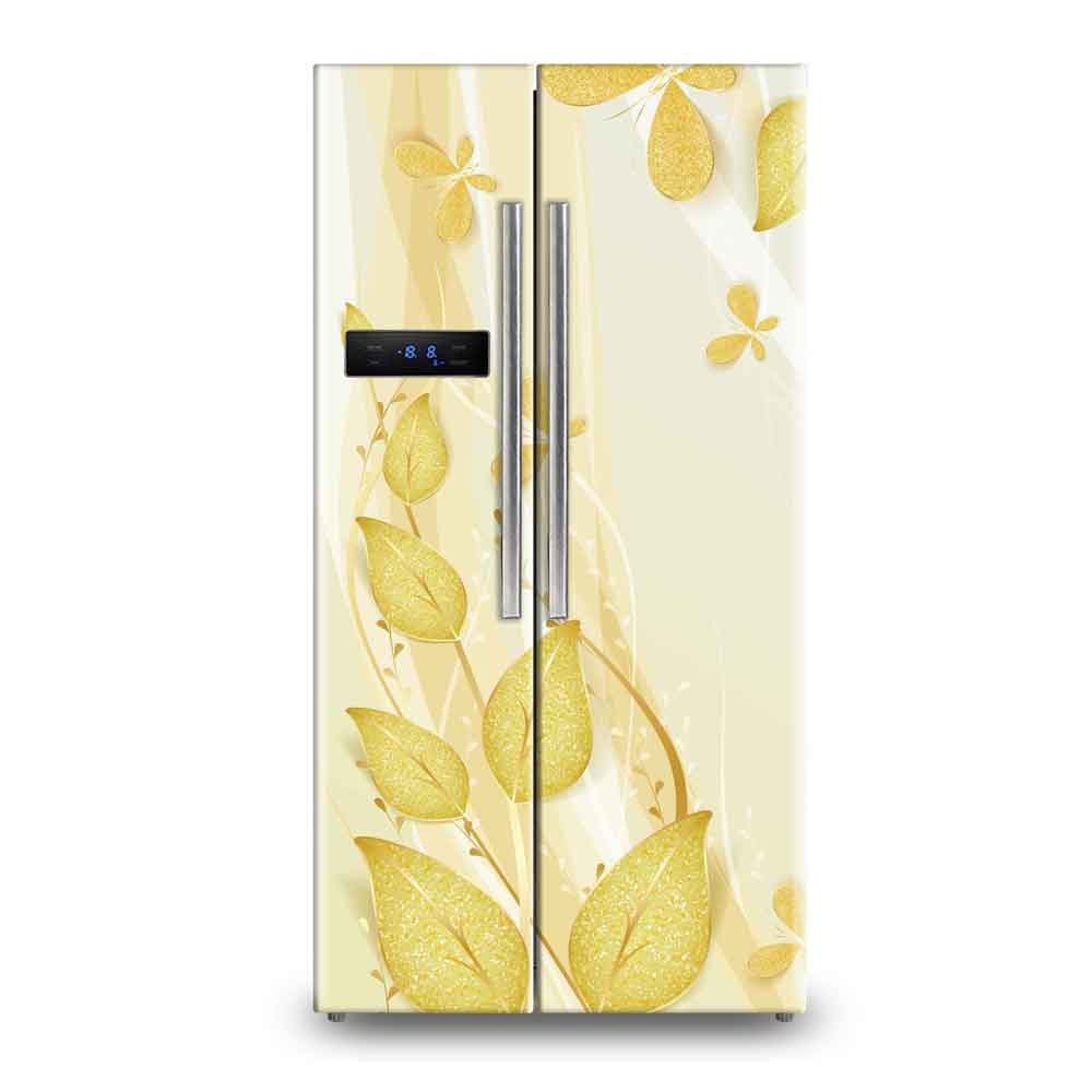 Elegant Peony Floral Full Fridge Sticker | Canvas Groove