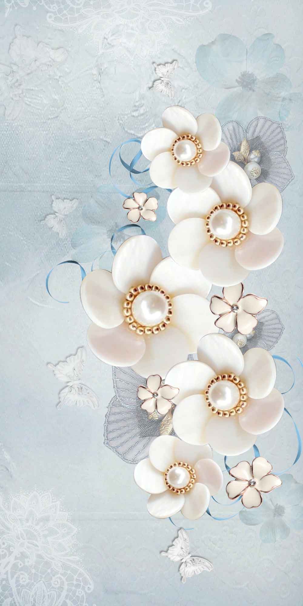 Elegant White Marble Texture Door Wallpaper close-up pattern texture