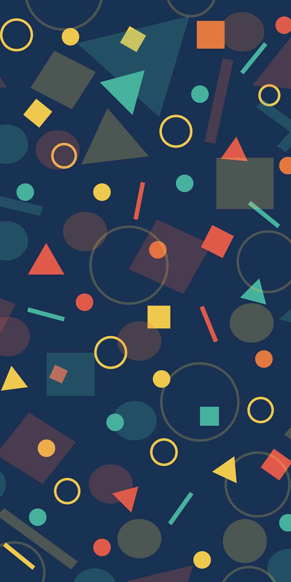 Geometric Shapes Navy Door Wallpaper close-up pattern texture