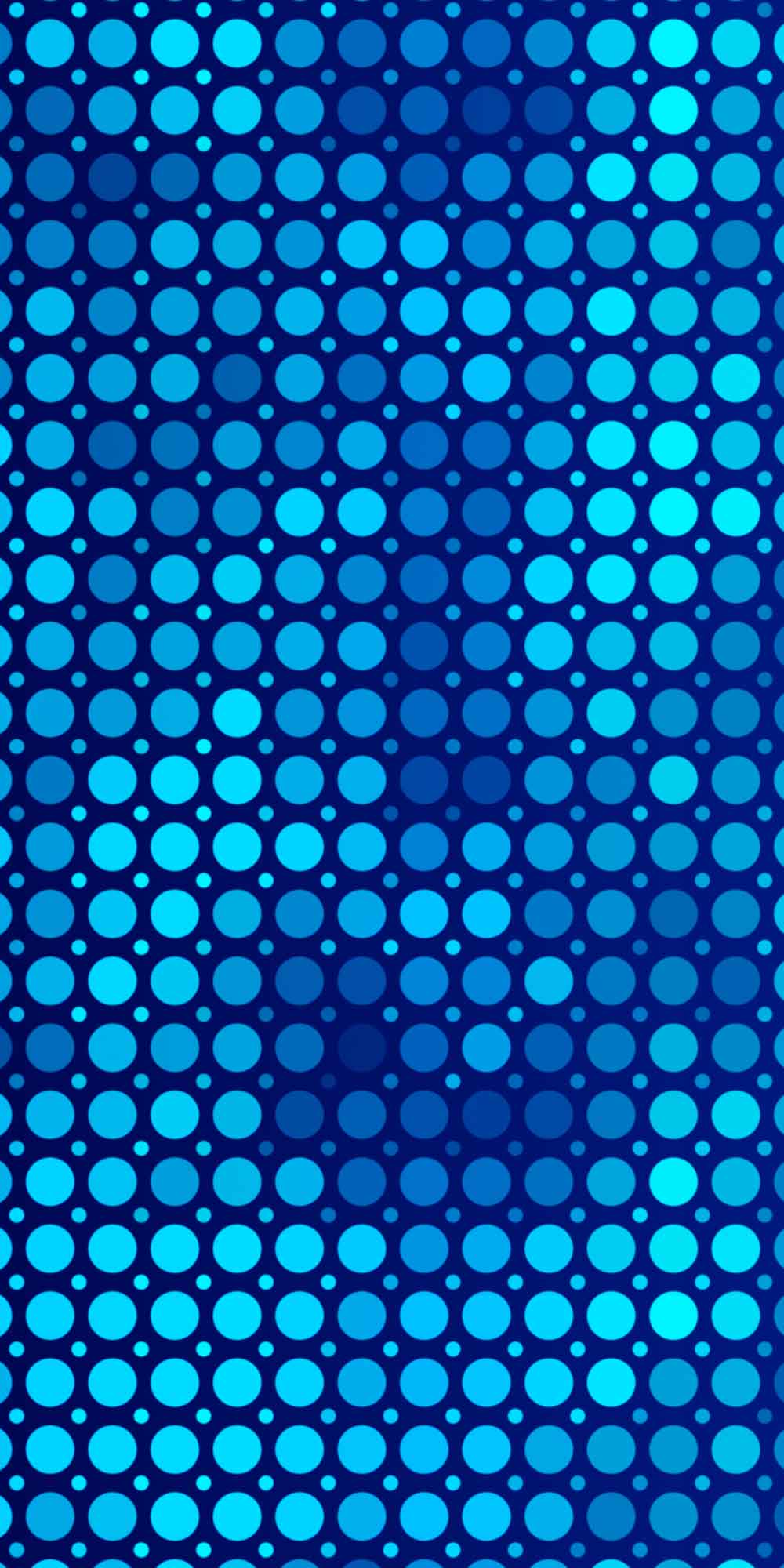 Blue Polka Dots Door Wallpaper close-up pattern texture