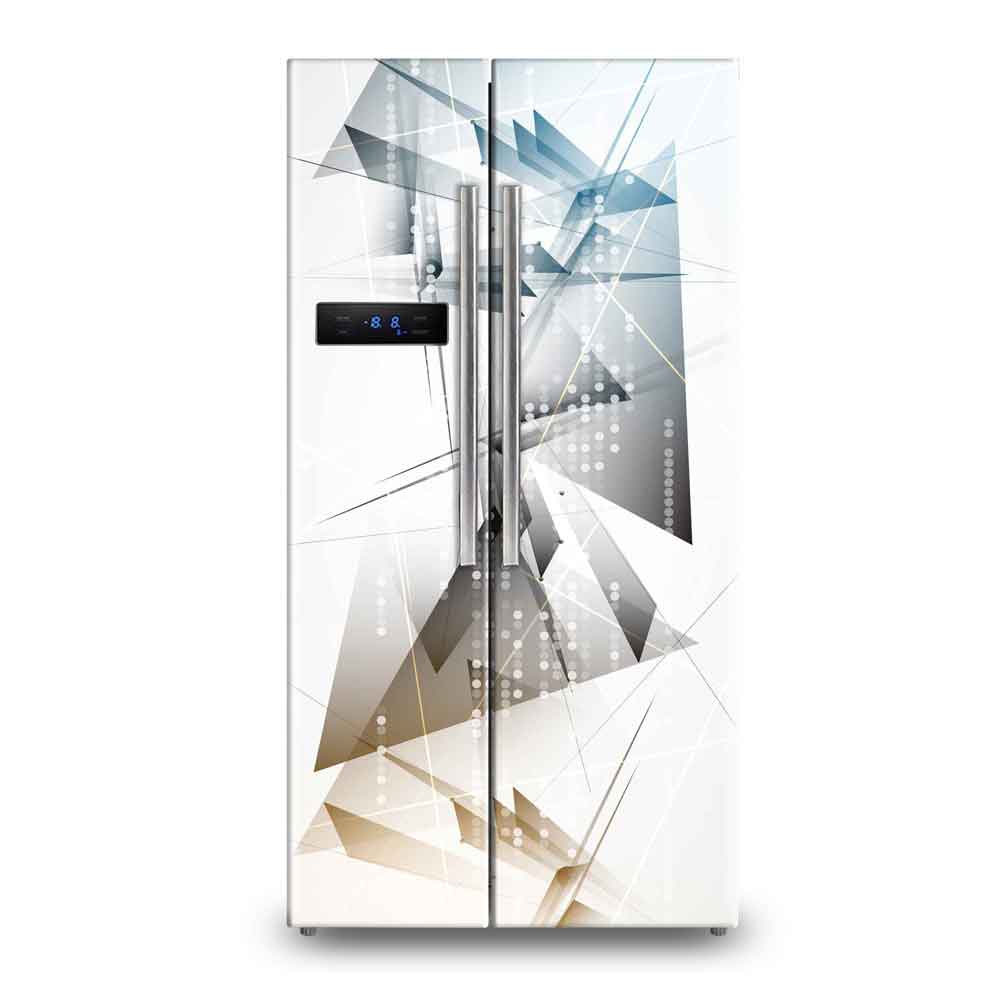 Abstract Fridge Vinyl Decal Fridge Sticker | Canvas Groove