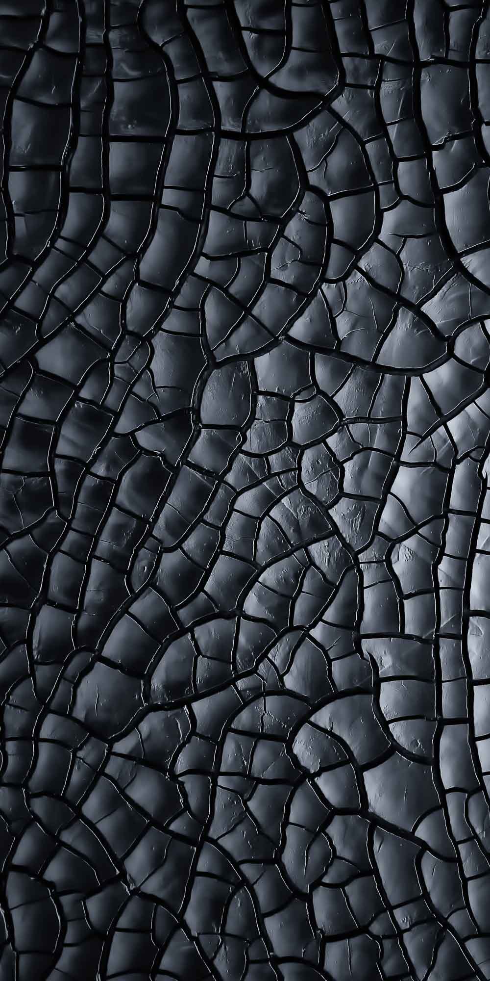 Dark Cracked Stone Texture 3D Door Wallpaper close-up pattern texture