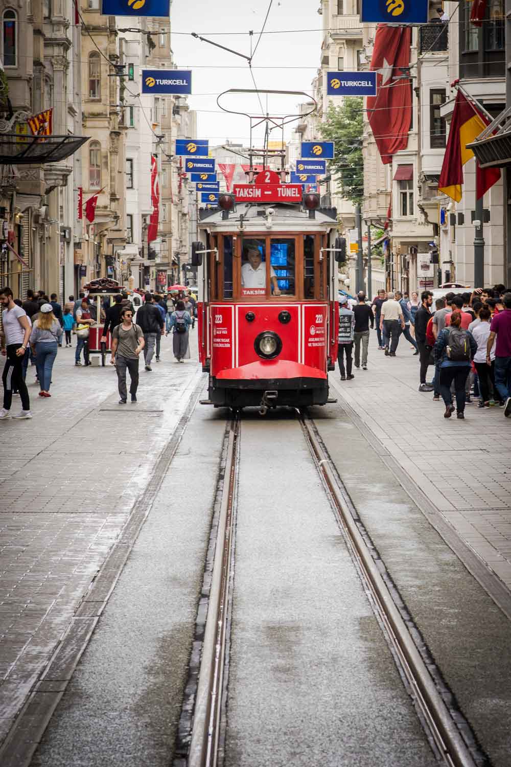Istanbul Taksim Tram Street Door Wallpaper close-up pattern texture