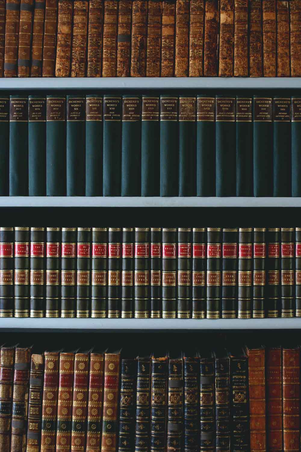 Classic Library Book Collection Door Wallpaper close-up pattern texture