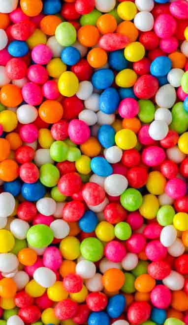 Colourful Candy Gumball Door Wallpaper close-up pattern texture