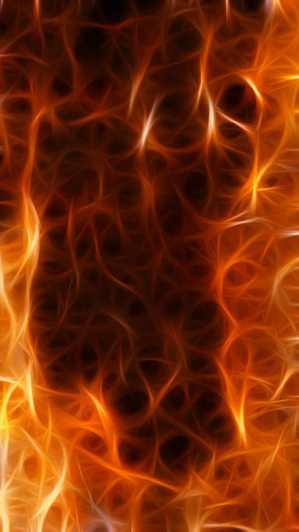Abstract Fire Plasma Glow Door Wallpaper close-up pattern texture