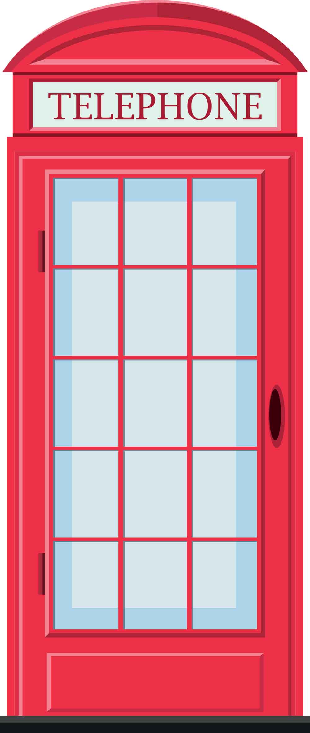 London Red Telephone Box Door Wallpaper close-up pattern texture