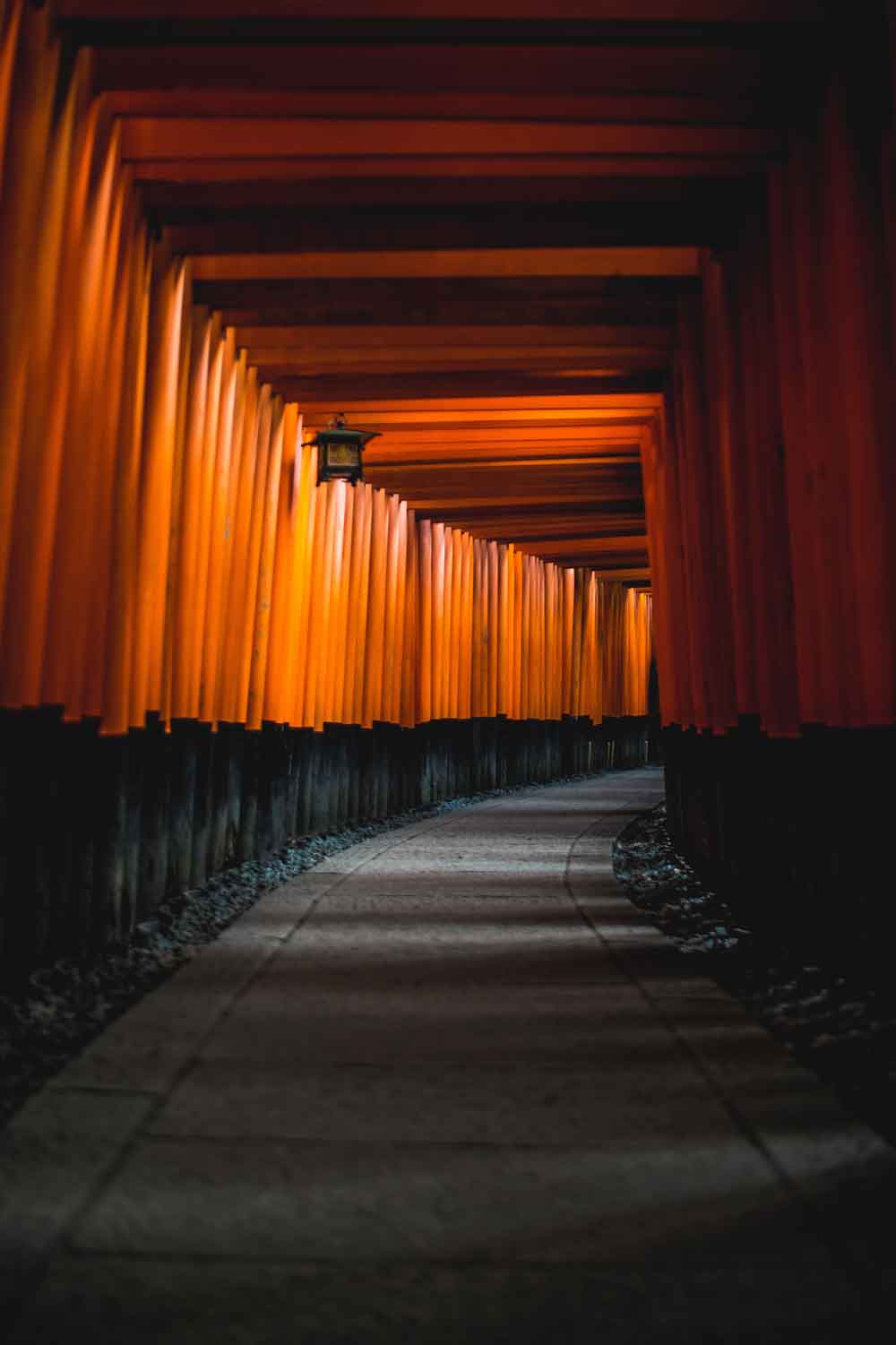 Japanese Torii Gate Door Wallpaper close-up pattern texture