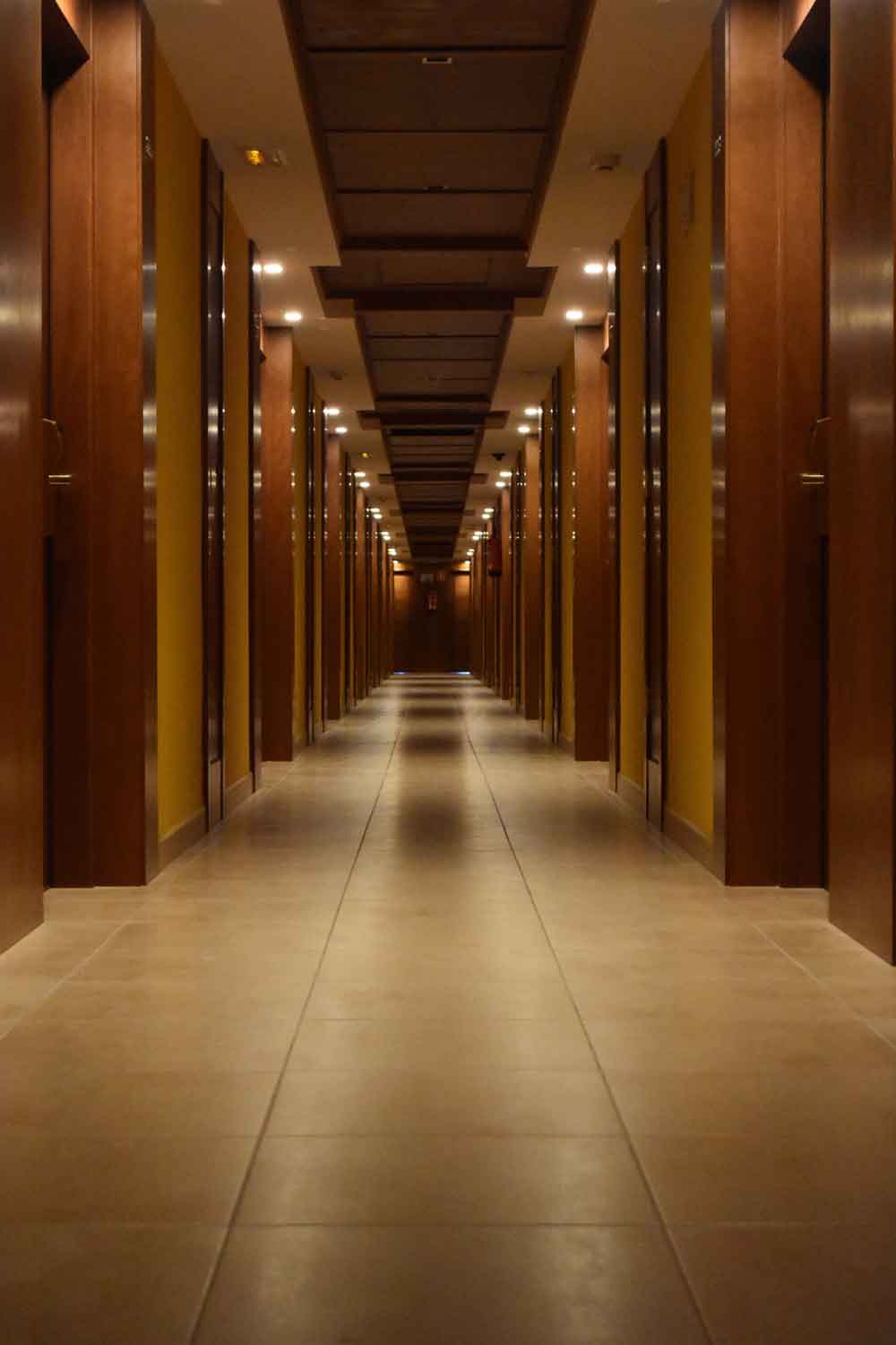 Luxury Hotel Corridor Door Wallpaper close-up pattern texture