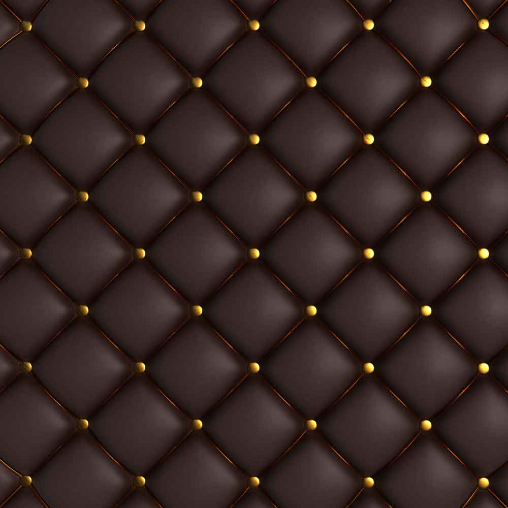 Luxury Leather Tufted Door Wallpaper close-up pattern texture
