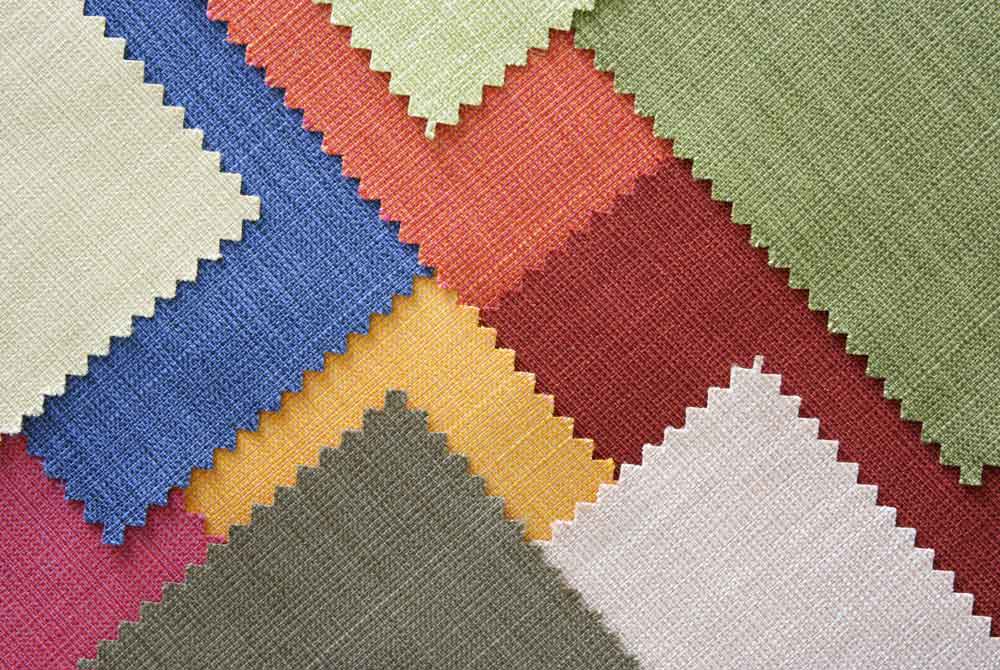 Colourful Fabric Patchwork Door Wallpaper close-up pattern texture