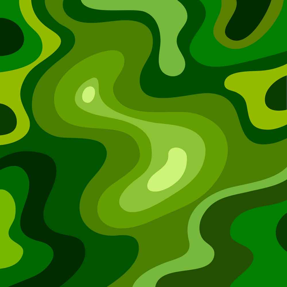 Green Wave Camouflage Door Wallpaper close-up pattern texture