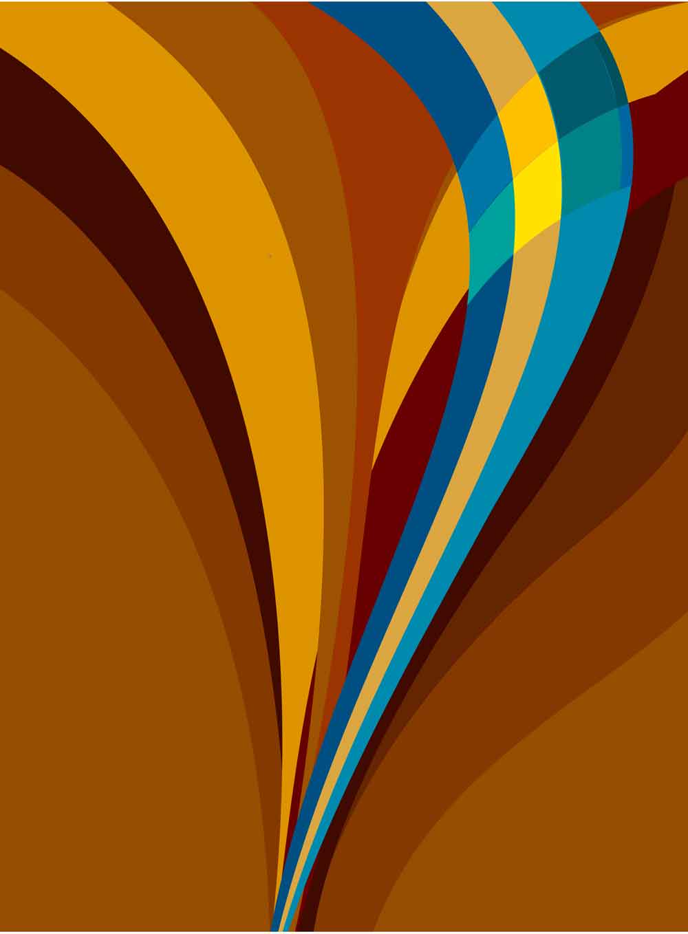 Retro Warm Stripe Door Wallpaper close-up pattern texture