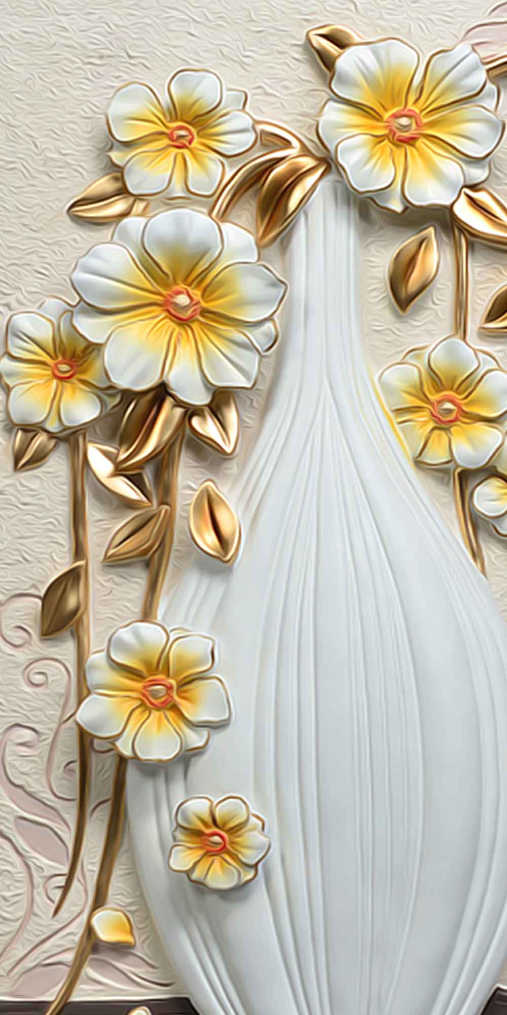 3D Geometric Prism Door Wallpaper close-up pattern texture