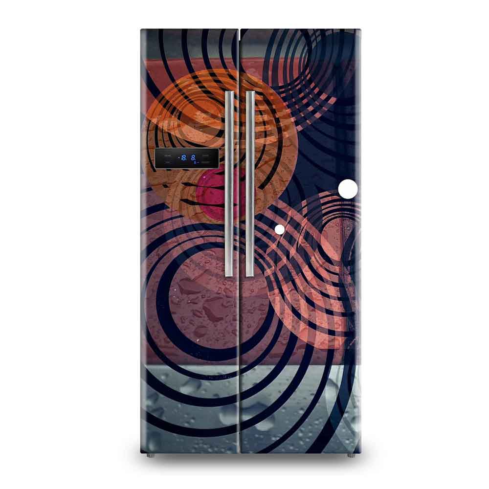 Cute Cartoon Kitten Pattern Vinyl Fridge Sticker Decal - Kids Kitchen Wallpaper