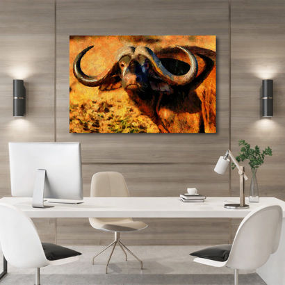 Abstract Tribal Life Canvas Painting – view 2