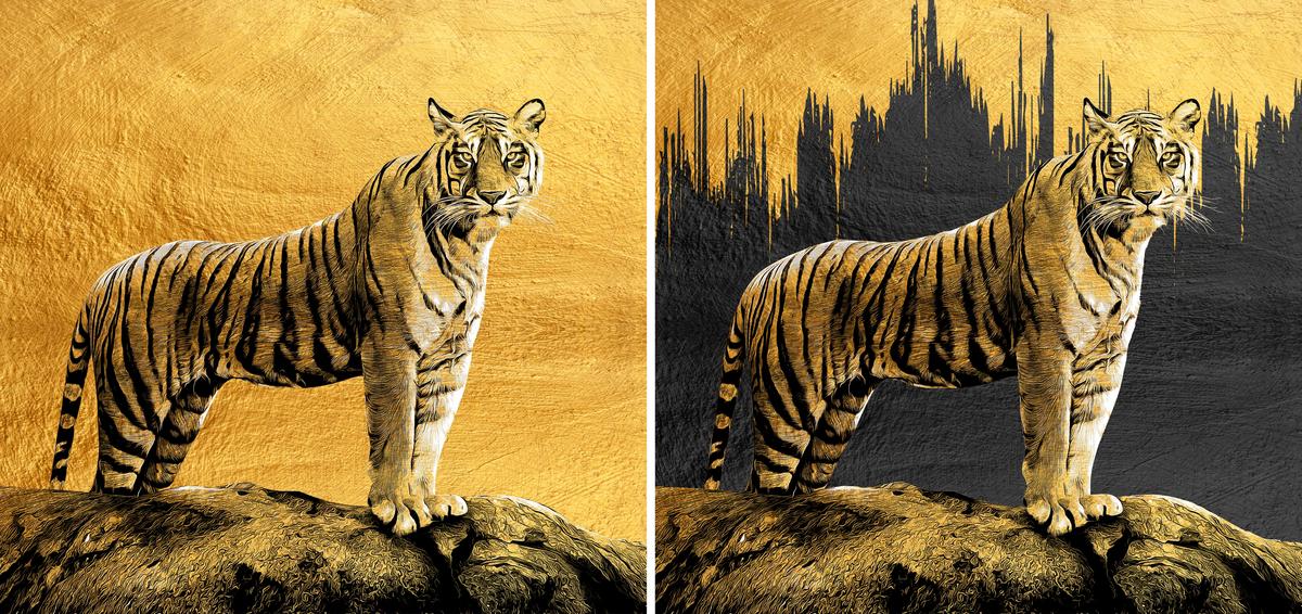 Abstract Wildlife Canvas Wall Art - Modern Decor – view 2