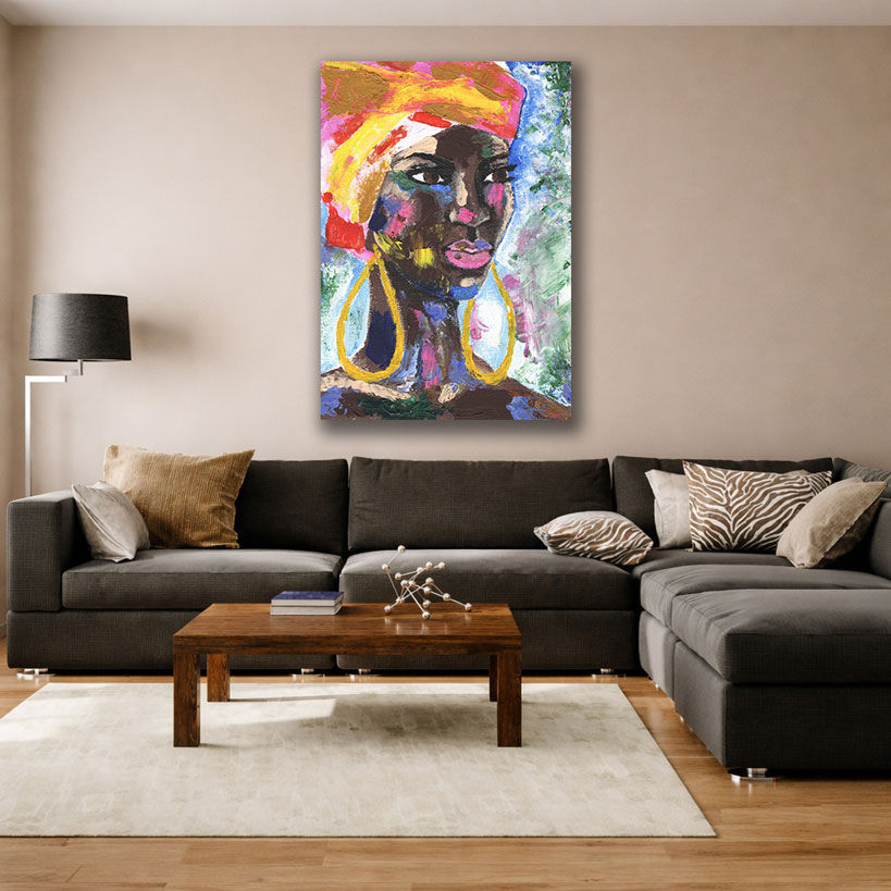 Vintage Diva Framed Canvas Print – view 2