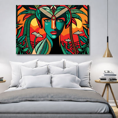 Canvas for Home: Warm Tribal Women Art – view 2