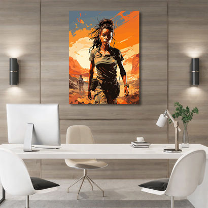Large Canvas Prints: Tribal Village Women – view 2