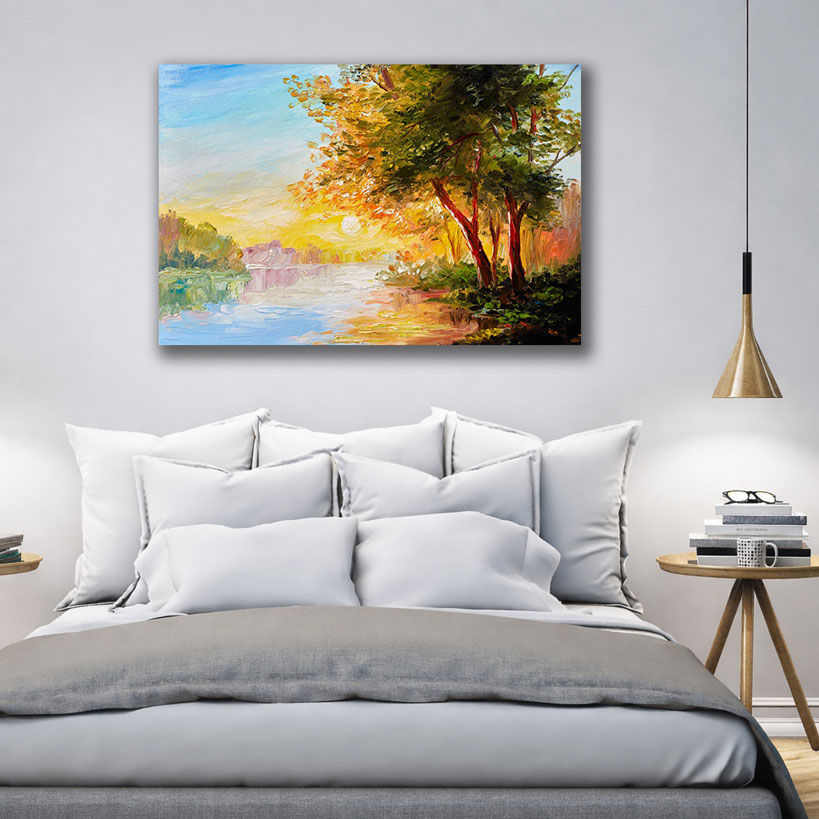 Autumn Leaves Custom Canvas Art – view 2