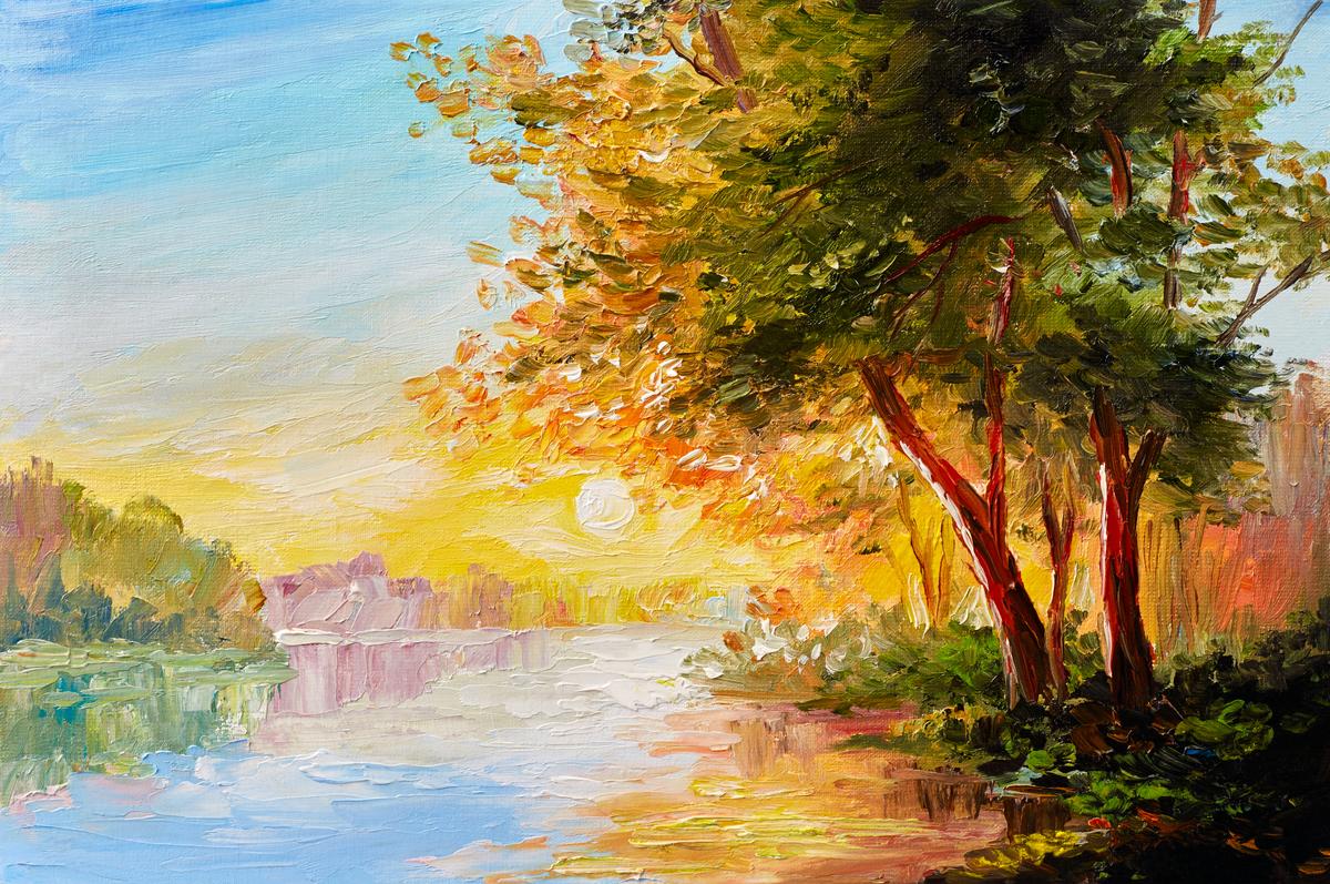 Autumn Leaves Custom Canvas Art – view 3