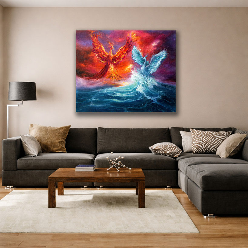 Autumn Path Big Canvas Art – view 2