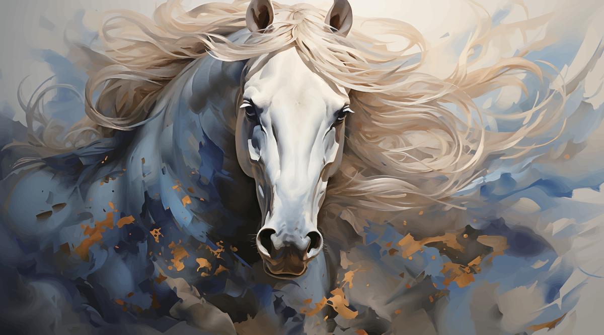 Serene Pasture Horse Canvas - Premium Horse Canvas Print - Close-up View - Wall Art for Home Decor - Canvas Groove India