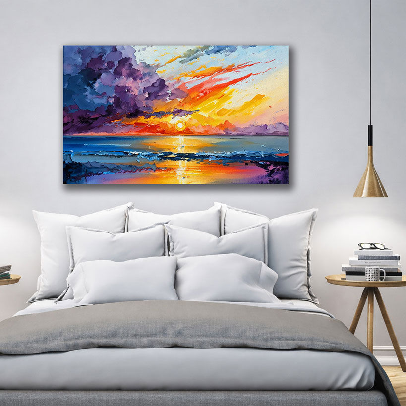 Starry Night Sky Canvas Art Prints — Oversized Wall Art India – view 2
