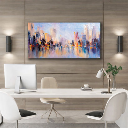 London After Rain Big Ben Twilight Canvas Art – view 3