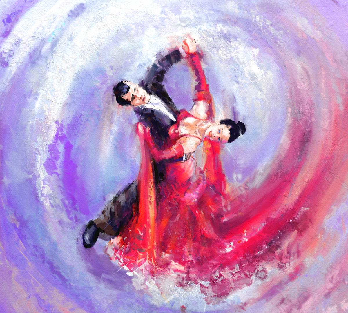 Timeless Passion Oversized Wall Art - Romantic Canvas - Premium Romantic Canvas Print - Close-up View - Canvas Groove India