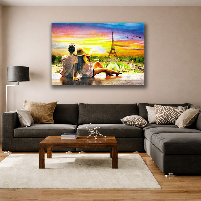 Romantic Embrace Canvas Wall Art - Premium Prints for Home — image 2 of 4